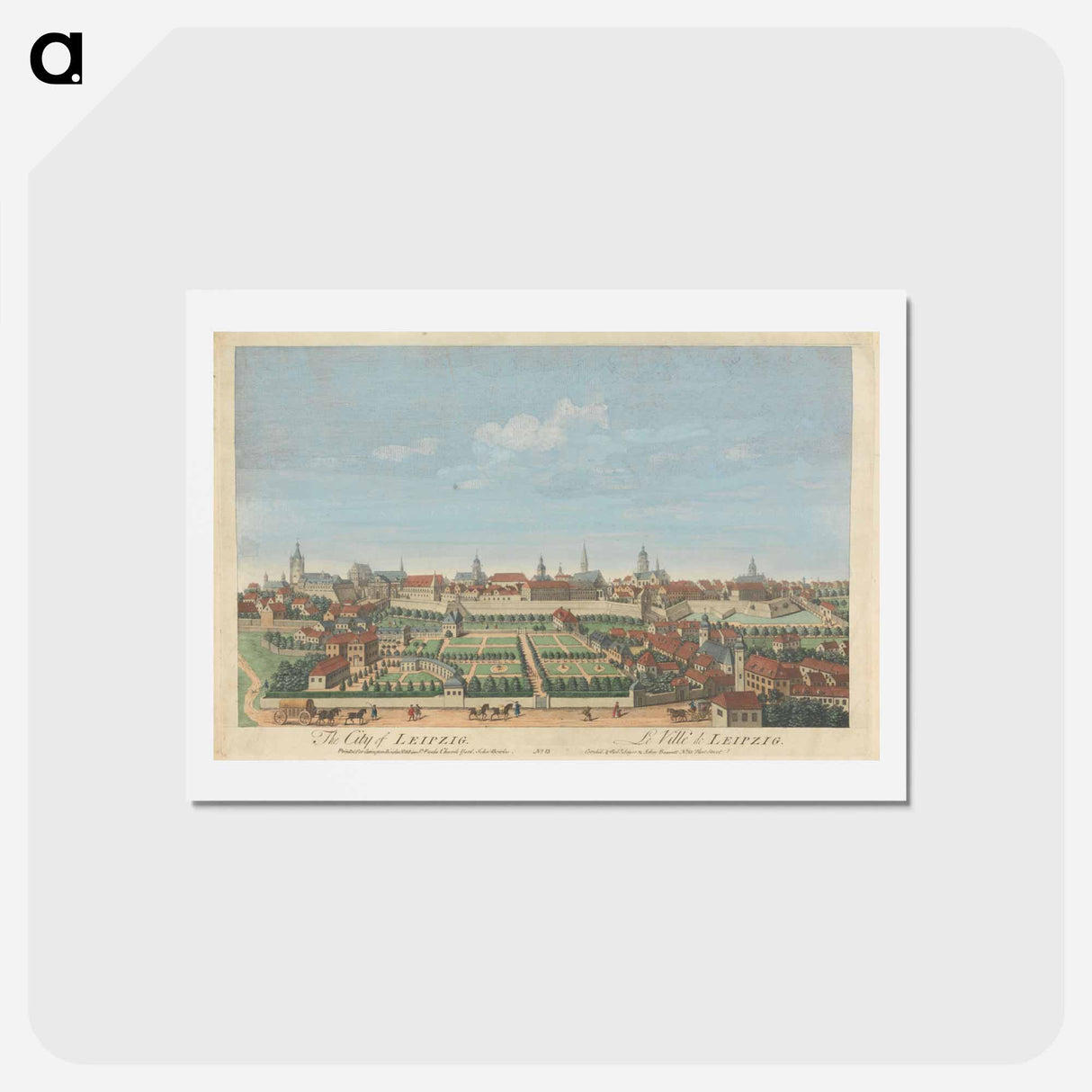 アートポストカード-The City of Leipzig
 - イェール大学アートギャラリー Postcard.