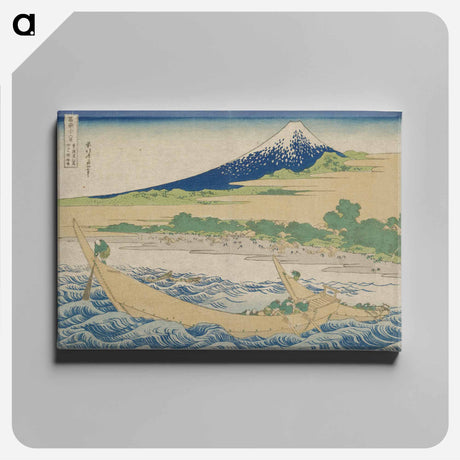 アートパネル-Tago Bay near Ejiri on the Tōkaidō - 葛飾 北斎 Canvas.