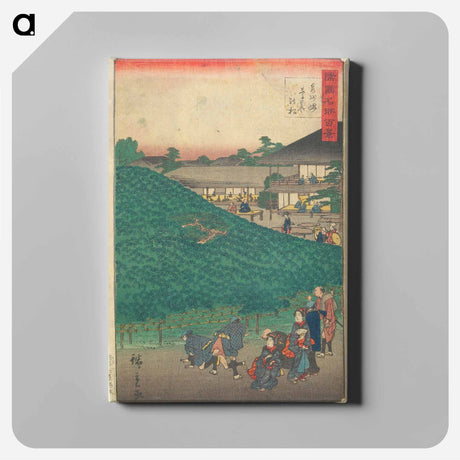 アートパネル-The Pine Tree of Naniwaya in Sakai of Senshū Province
 - 歌川 広重 Canvas.