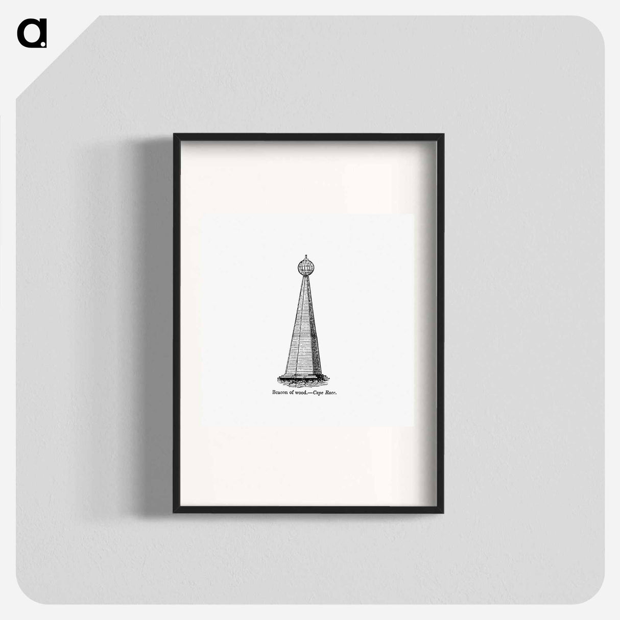 アートポスター-Beacon of Wood, Cape Race
 - 大英図書館 Poster.