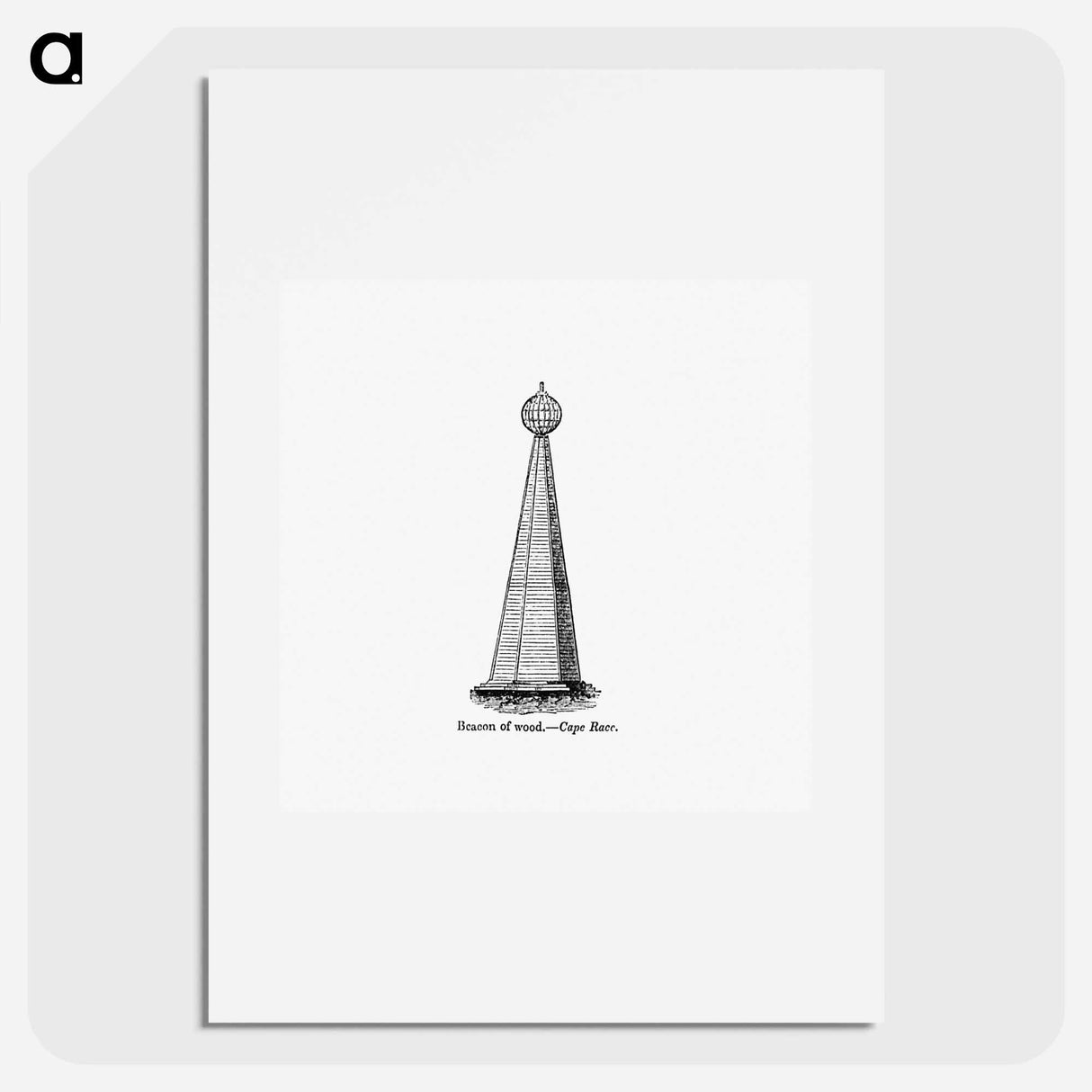 アートポスター-Beacon of Wood, Cape Race
 - 大英図書館 Poster.