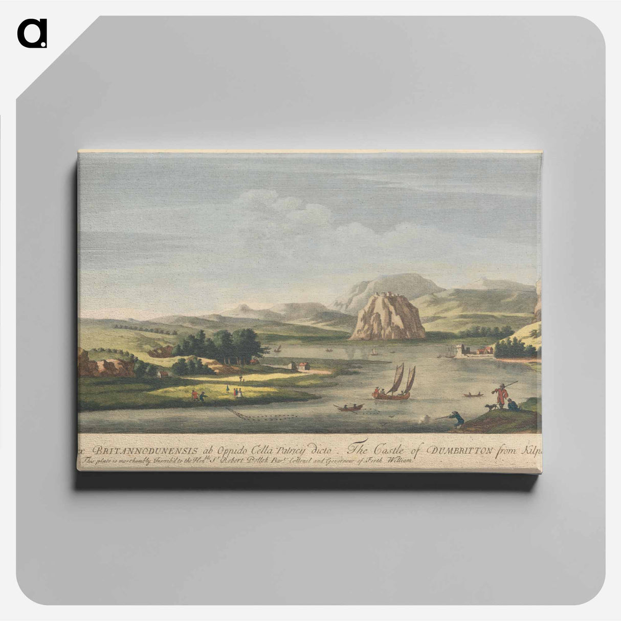 アートパネル-The Castle of Dumbritton from Kilpatrick
 - イェール大学アートギャラリー Canvas.