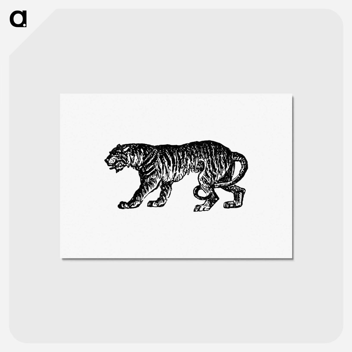 アートポストカード-Tiger from The Chronicles of the St. Lawrence
 - 大英図書館 Postcard.