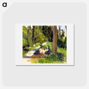 アートポストカード-Two Figures near the Le Loup River - アンリ マティス Postcard.