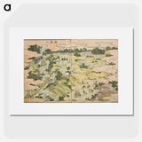 アートポスター-Hokusai's One Hundred Famous Views of Edo - 葛飾 北斎 Poster.