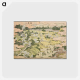 アートポストカード-Hokusai's One Hundred Famous Views of Edo - 葛飾 北斎 Postcard.
