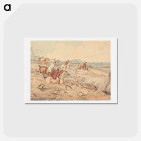 アートポストカード-Foxhunting: Full Cry
 - イェール大学アートギャラリー Postcard.