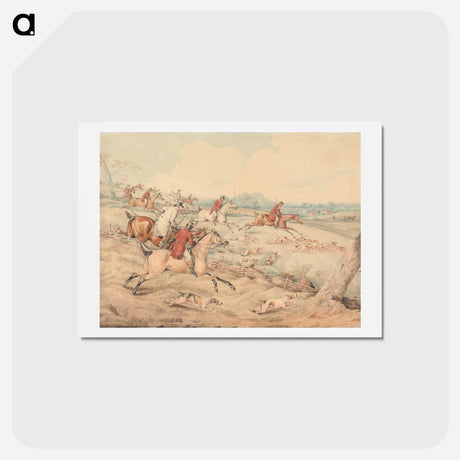 アートポストカード-Foxhunting: Full Cry
 - イェール大学アートギャラリー Postcard.