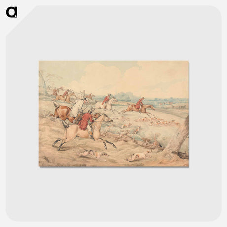 アートポストカード-Foxhunting: Full Cry
 - イェール大学アートギャラリー Postcard.