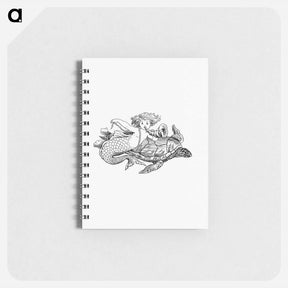 アートメモ帳-Mermaid from The Story Of The Mermaiden
 - 大英図書館 Memo.