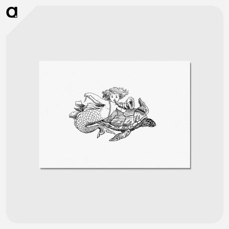 アートポストカード-Mermaid from The Story Of The Mermaiden
 - 大英図書館 Postcard.
