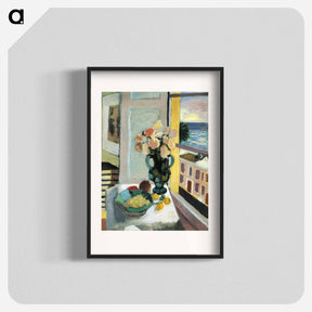 アートポスター-Flowers in front of a Window - アンリ マティス Poster.