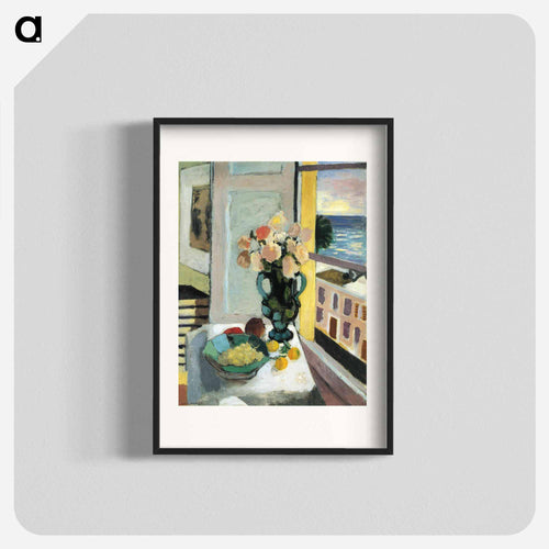 Flowers in front of a Window - アンリ マティス Poster.