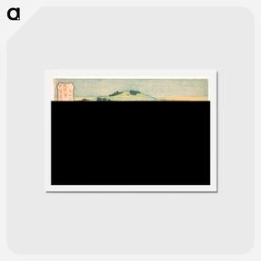 アートポストカード-Bamboo Hedge at Kumemura - 葛飾 北斎 Postcard.