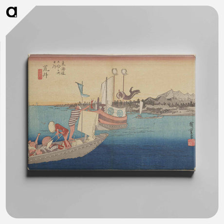 アートパネル-Ferry Boats with Passengers
 - 歌川 広重 Canvas.