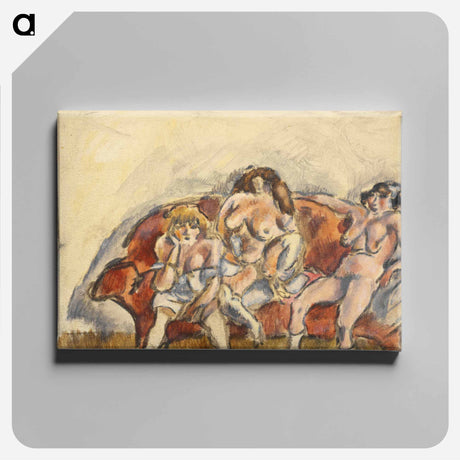 アートパネル-Three Women on a Red Sofa
 - バーンズ・コレクション Canvas.