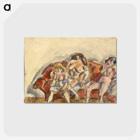 アートポストカード-Three Women on a Red Sofa
 - バーンズ・コレクション Postcard.