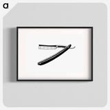 アートポスター-Shaving Knife Illustration
 - 大英図書館 Poster.