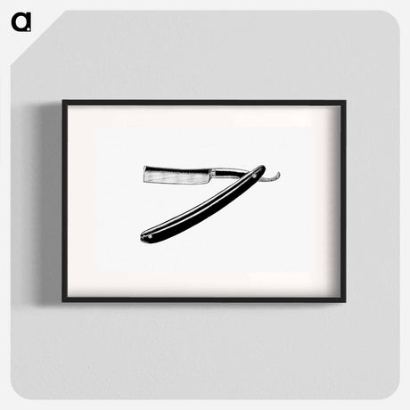 アートポスター-Shaving Knife Illustration
 - 大英図書館 Poster.