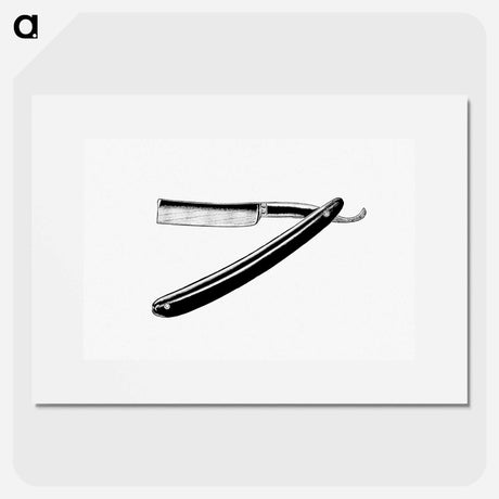 アートポスター-Shaving Knife Illustration
 - 大英図書館 Poster.
