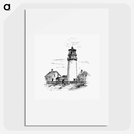 アートポスター-Highland Lighthouse from Truro, Cape Cod
 - 大英図書館 Poster.
