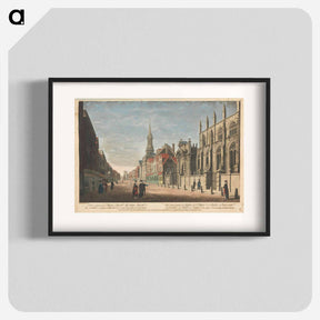 アートポスター-A View of part of St. Mary's Church (a), All Saints Church (b), the Conduit (c), Carfax Church (d), & c. in the University of Oxford
 - イェール大学アートギャラリー Poster.