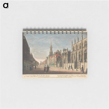 アートメモ帳-A View of part of St. Mary's Church (a), All Saints Church (b), the Conduit (c), Carfax Church (d), & c. in the University of Oxford
 - イェール大学アートギャラリー Memo.