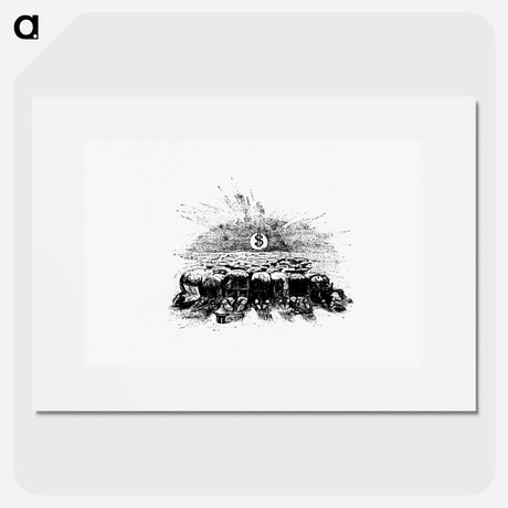 アートポスター-Bow Down to Money
 - 大英図書館 Poster.