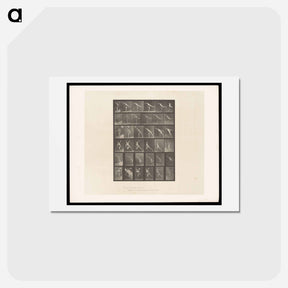 アートポストカード-Naked Man Throwing
 - エドワード マイブリッジ Postcard.