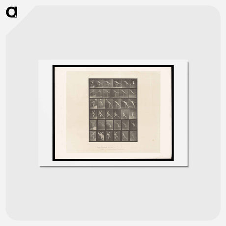 アートポストカード-Naked Man Throwing
 - エドワード マイブリッジ Postcard.