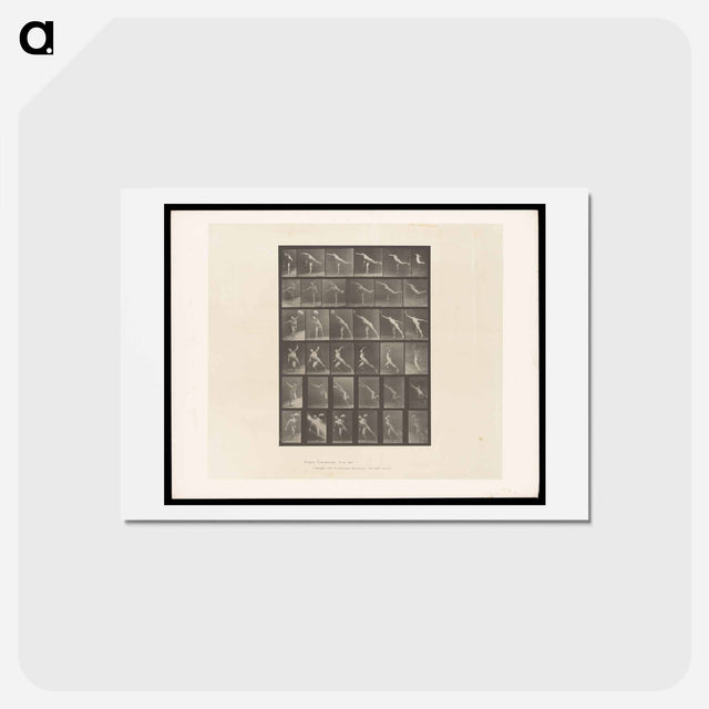 アートポストカード-Naked Man Throwing
 - エドワード マイブリッジ Postcard.