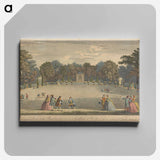 アートパネル-A Perspective View of the Bowling Green &c. at Gubbins in Hertfordshire, a seat of Sr. Jeremy Sambrooke Bart.
 - イェール大学アートギャラリー Canvas.