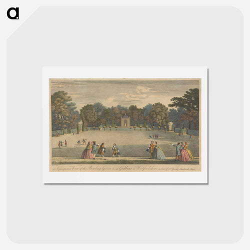 A Perspective View of the Bowling Green &c. at Gubbins in Hertfordshire, a seat of Sr. Jeremy Sambrooke Bart.
 - イェール大学アートギャラリー Postcard.