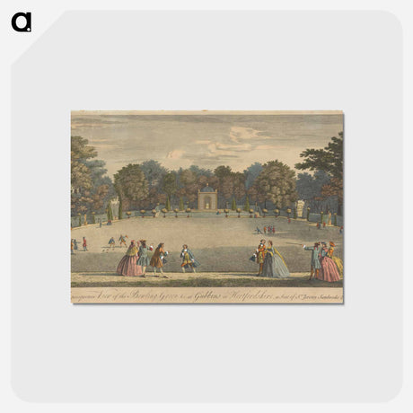 アートポストカード-A Perspective View of the Bowling Green &c. at Gubbins in Hertfordshire, a seat of Sr. Jeremy Sambrooke Bart.
 - イェール大学アートギャラリー Postcard.