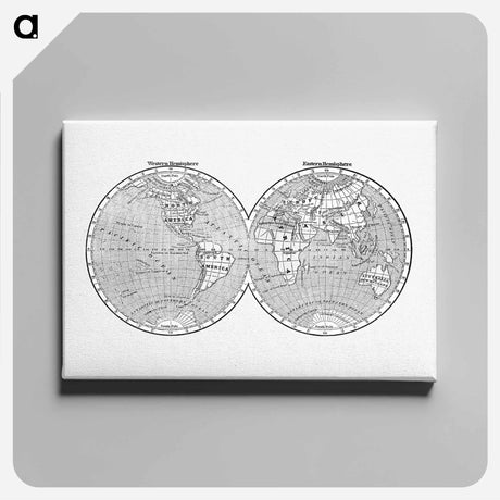 アートパネル-World Map from A System of Geography
 - 大英図書館 Canvas.