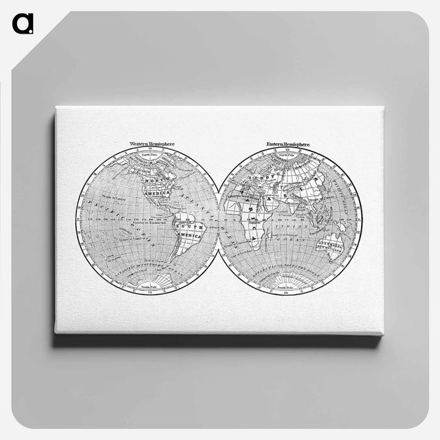 アートパネル-World Map from A System of Geography
 - 大英図書館 Canvas.