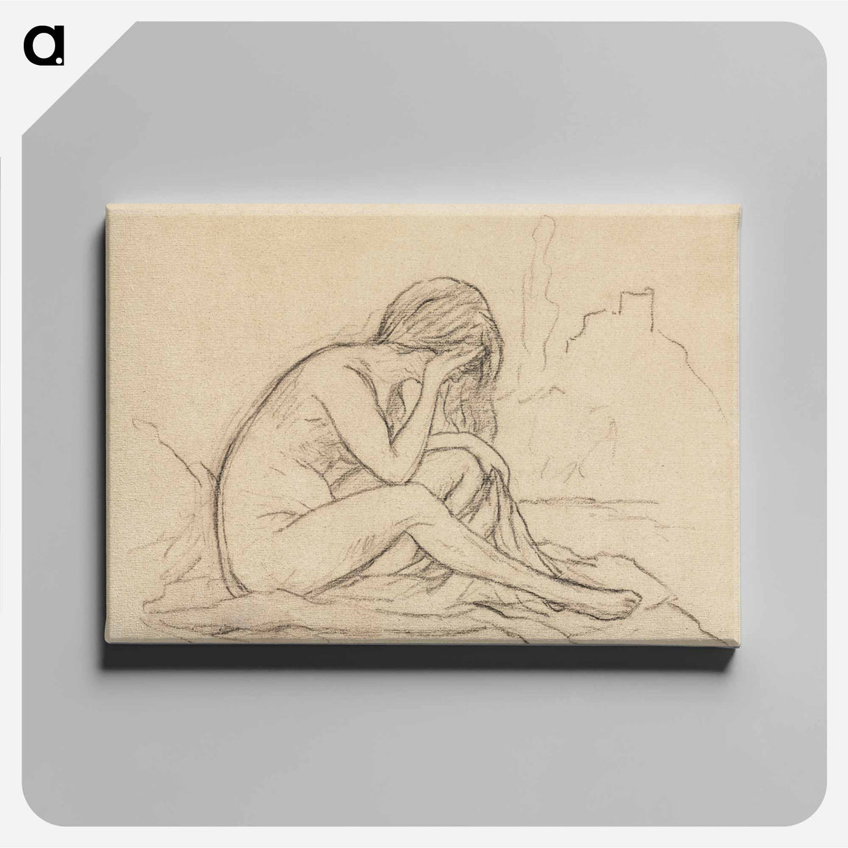 アートパネル-Study of a Female Nude
 - クリーブランド美術館 Canvas.