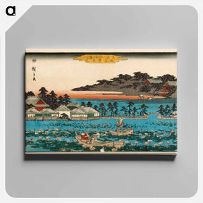 アートパネル-Lotus Pond at Shinobazu in Ueno
 - 歌川 広重 Canvas.