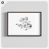 アートポスター-Babies Riding on a Fish
 - 大英図書館 Poster.