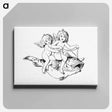アートパネル-Babies Riding on a Fish
 - 大英図書館 Canvas.