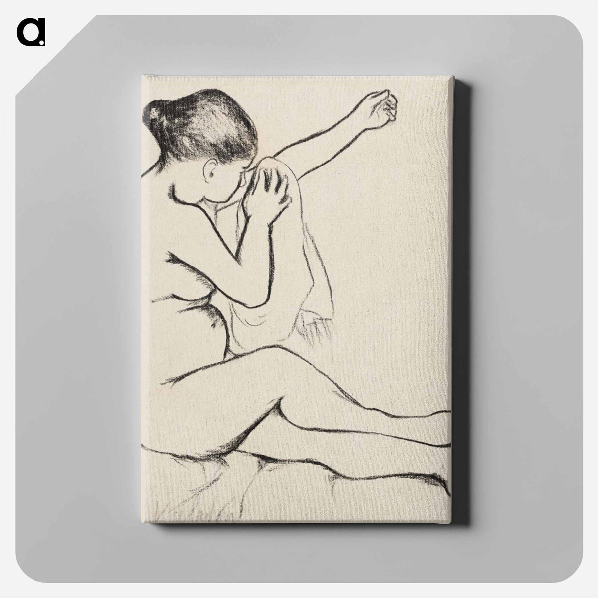 アートパネル-Seated Female Nude
 - クリーブランド美術館 Canvas.