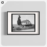 Ranch house of a small Italian farmer - Dorothea Lange Poster.