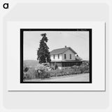 Ranch house of a small Italian farmer - Dorothea Lange Poster.