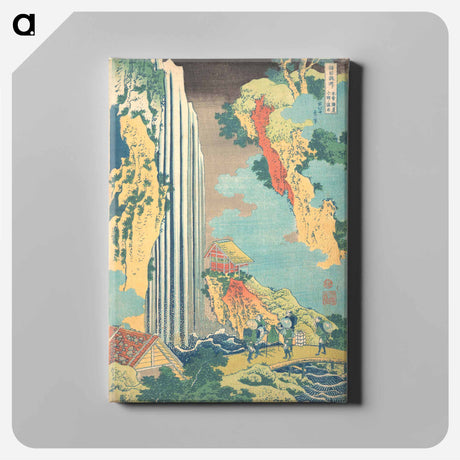 アートパネル-Ono Waterfall on the Kisokaidō - 葛飾 北斎 Canvas.