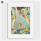 アートポスター-Ono Waterfall on the Kisokaidō - 葛飾 北斎 Poster.