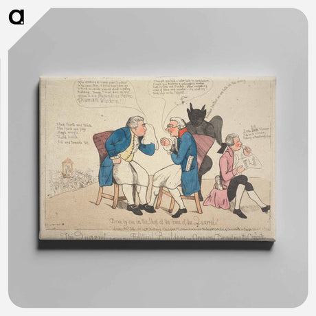 アートパネル-The Quarrel between the Political Builders, Or, Opinions Diametrically Opposite
 - イェール大学アートギャラリー Canvas.