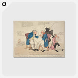 アートポストカード-The Quarrel between the Political Builders, Or, Opinions Diametrically Opposite
 - イェール大学アートギャラリー Postcard.
