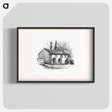 アートポスター-Rustic House from The Old-Church Clock
 - 大英図書館 Poster.