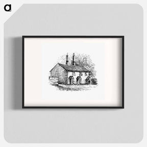 アートポスター-Rustic House from The Old-Church Clock
 - 大英図書館 Poster.