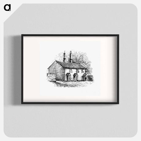 アートポスター-Rustic House from The Old-Church Clock
 - 大英図書館 Poster.
